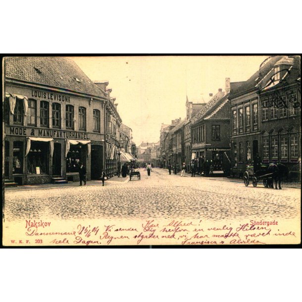 Nakskov - S�ndergade - W.K.F. 203 - Brugt