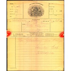 Telegram - Den Dansk Statstelegraf  1914 - Fra Charlottenlund til Kbenhavn