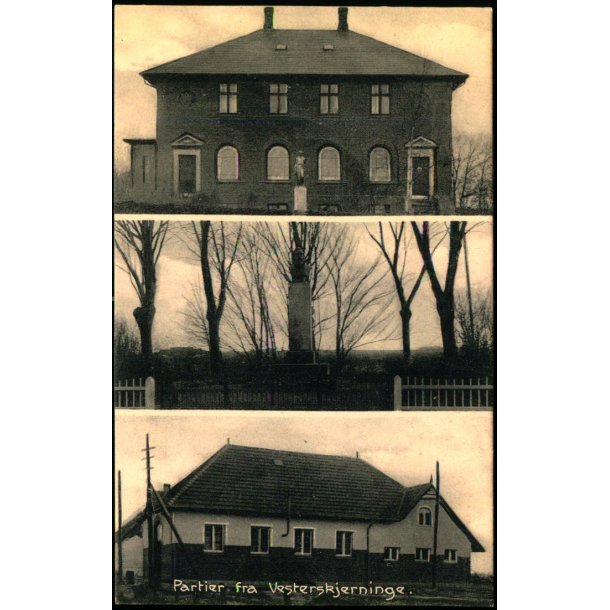 Partier fra Vesterskerninge - G.Th. Hansens Barberforretning 24940 - Ubrugt