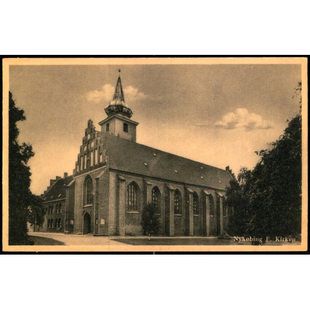 Nyk�bing F. - Kirken - Rudolf Olsen 1853 - Ubrugt
