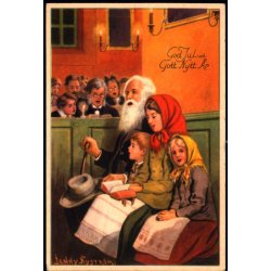 Jenny Nystrm - God Jul - Gott Nytt r - Visitkortformat - A.Eliasson u/n - Brugt