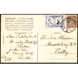 Nytaar - Jul 1908 p bagsiden - Serie 960 - Brugt