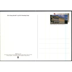 Kong Harald og Dronning Sonja - Posten 1 - 12x17 cm.