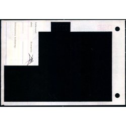 Banepakke DSB - Flgeseddel 6 - 4 - 78 - 3x100 re - 1x18 kr. - Stemplet