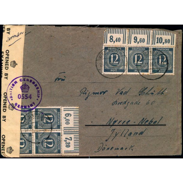 Efterkrigs Censurbrev fra Tyskland  23 - 11 - 46 - Til Nrre-Nebel