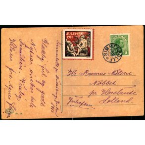 SIMMERBLLE p Postkort