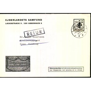 Brev - Retur  4 - 12 - 75 -  Brugt