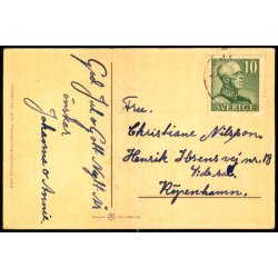 Jenny Nystrm - God Jul - Gott Nytt r - Visitkortformat - A.Eliasson u/n - Brugt