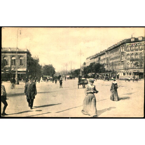 Kbenhavn - Raadhuspladsen set mod Vesterbrogade - Budtz Mller &amp; Co 508