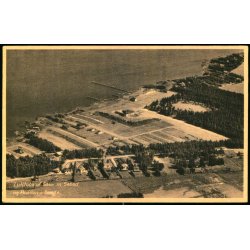 S�en med S�bad og Pavillon i Sunds - Luftfoto T. Frandsen Papir 86887 - Ubrugt