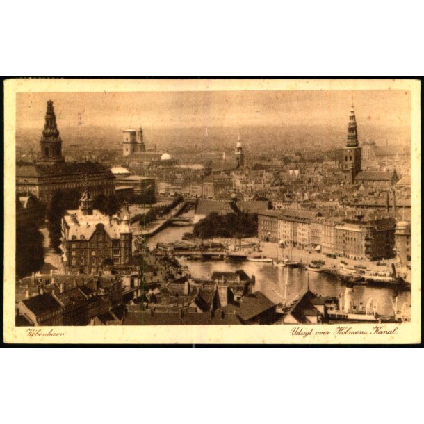 K�benhavn - Udsigt over Holmens Kanal - Chr. Olsen 734 - Brugt