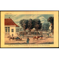 C. Bayer - Vesterport med Udsigt til Ravelien og Tivoli 1848 -  Alex Vincent 292/6 - Ubrugt