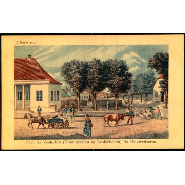 C. Bayer - Vesterport med Udsigt til Ravelien og Tivoli 1848 -  Alex Vincent 292/6 - Ubrugt