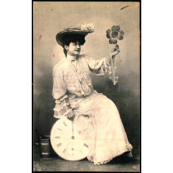 Nytaar - Jul 1908 p bagsiden - Serie 960 - Brugt