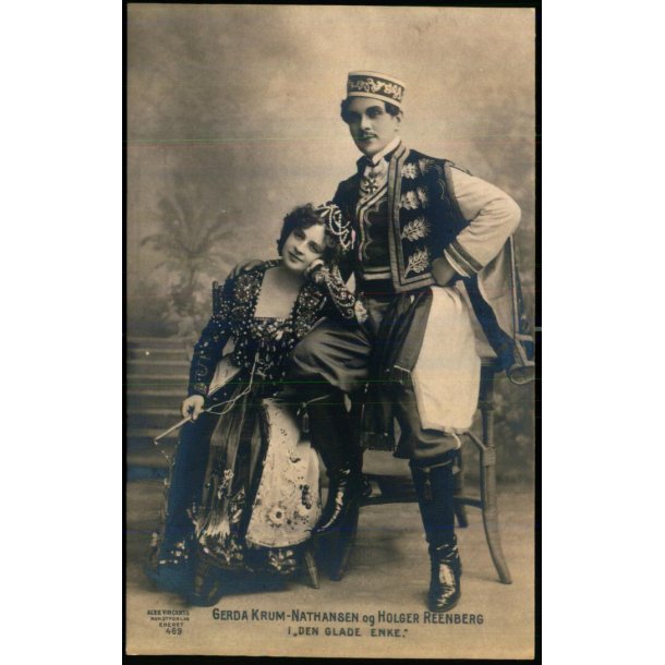 Gerda Krum-Nathansen og Holger Reenberg - Den glade Enke - Alex Vincent 469 - Ubrugt