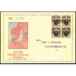 Baltisk Frimrke  Udstilling - 20. - 21.  Marts 1941 - Kbenhavn