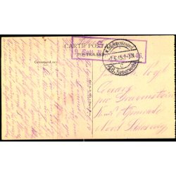 Feldpost - K.D. Feldpostxped.   2 -5 -15 - Til Gravenstein - Apenrade - Billedside : Ypres