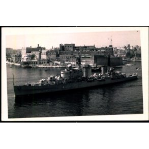 Krigsskib - Fotokort u/n