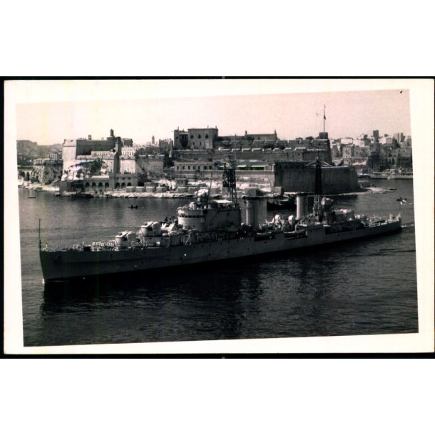 Krigsskib - Fotokort u/n