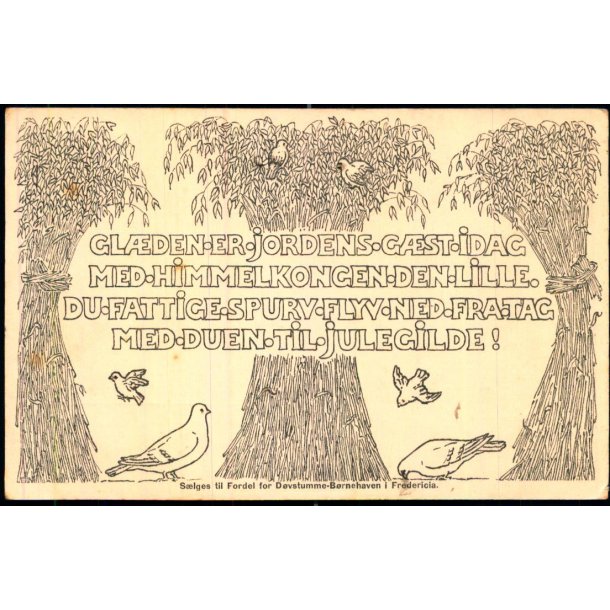 S�lges til Fordel for D�vstumme - B�rnehaven i Fredericia - P. Hestb�k u/n - Ubrugt