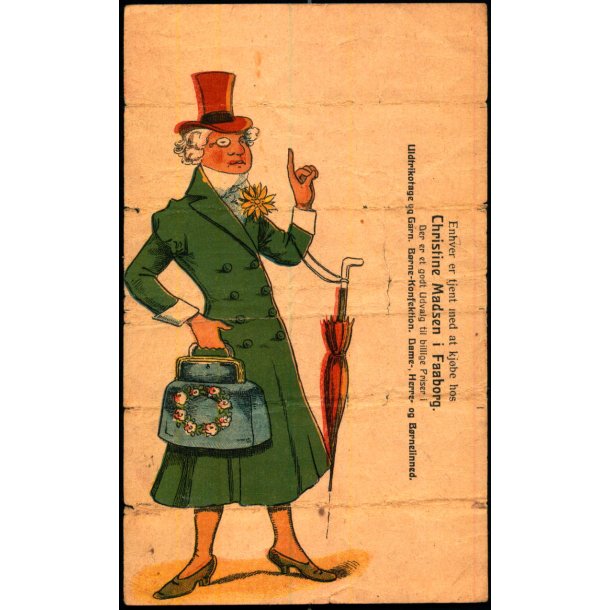 Foldeudkort - Christine Madsen i Faaborg - Rift !