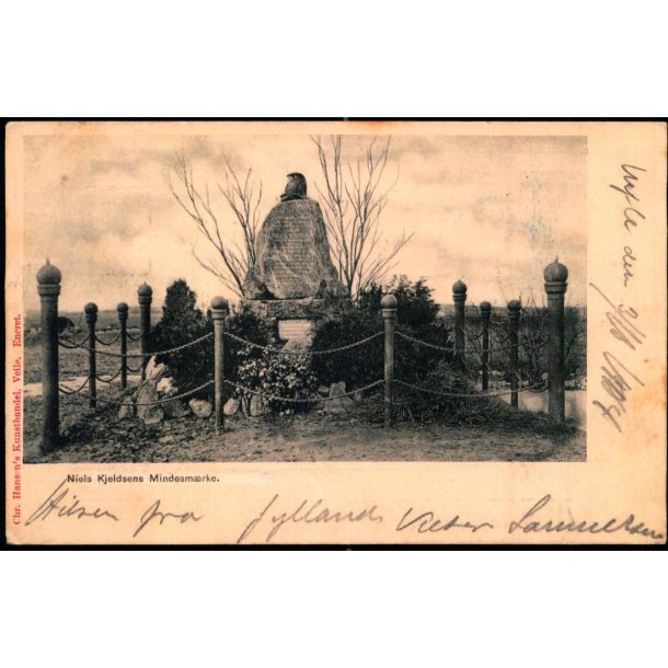 Niels Kjeldsens Mindesm�rke - Chr. Hansens Kunsthandel u/n - Brugt