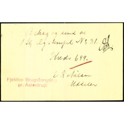 Fjelds Brugsforening - pr. Aalestrup - u/n - Brugt. 