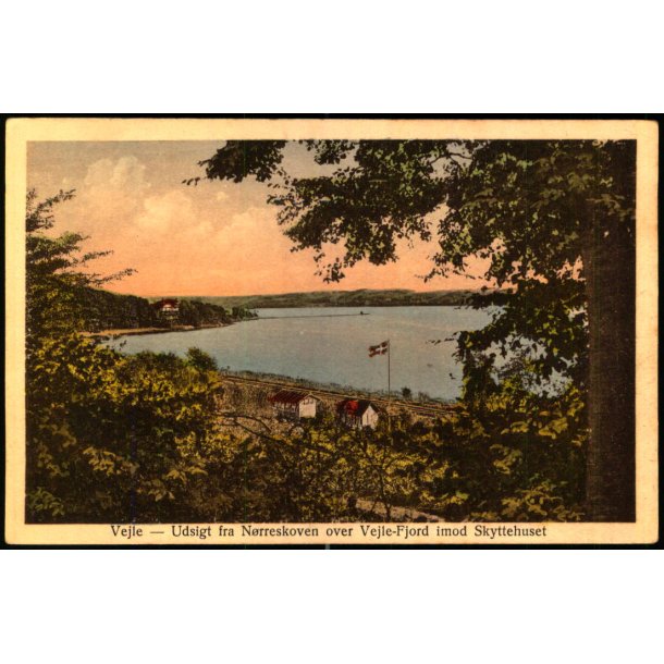 Vejle - Udsigt fra N�rreskoven over Vejle-Fjord imod Skyttehuset - Chr. Pedersen 272 - Ubrugt