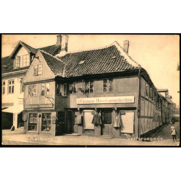 Aalborg - J. Christensens Herrekviperingsforretning - Vesteraagade - Stender 2758