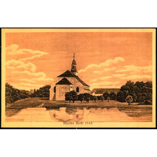 Maribo Kirke  1843 - Stender u/n - Ubrugt