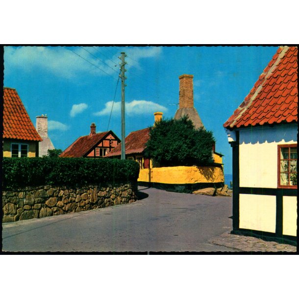 Bornholm - Gadeparti Gudhjem - Stender 404/128 - Ubrugt