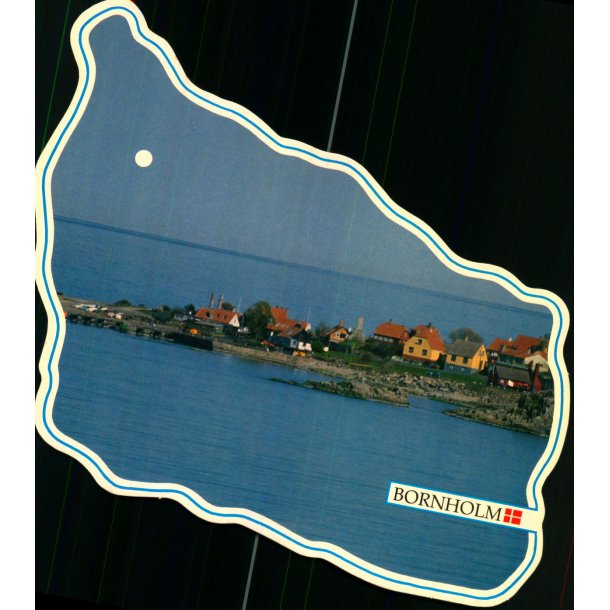 Bornholm - Gudhjem en tidlig morgen - W. Dams Bogh. 1021 - Ubrugt