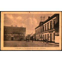 Vestergade med Haandv�rkerforeningen i Randers - u/n - Brugt
