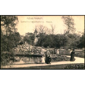 Kbenhavn - Landbohjskolens Have - Reklamer p Bagsiden - Stender 6090 - Ubrugt
