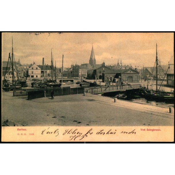 Ved Svingbroen - Aarhus - H.H.O. 1538 - Brugt