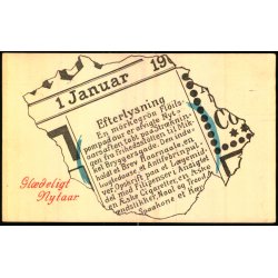 Gldeligt Nytaar - Jul 1908 p bagsiden - Stender u/n - Brugt