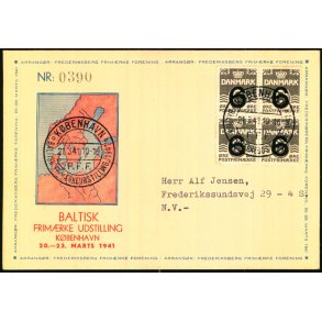 Baltisk Frimrke  Udstilling - 20. - 21.  Marts 1941 - Kbenhavn