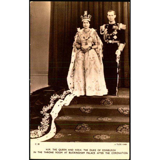Coronation - Dronning Elizabeth  II - Prince Philip - Ubrugt