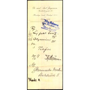 Recept - Dr. med Axel Jrgensen - Kong Salomons Apothek - 10 - 2 - 1917