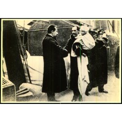 Kong Haakon 7, med Kronprins Olav kommer til Norge 1905  - Kortmann 102035 - 12x17 cm - Ubrugt