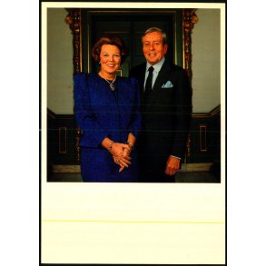 Dronning Beatrix - Prins Claus - Holland -  spanjersberg 123 - Ubrugt