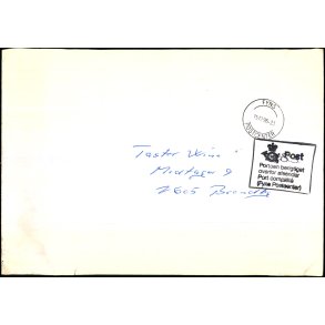 Efterporto - Brev fra Fyn  15 - 12 - 1996 - Efterporto - Porto berigtiget overfor afsender !