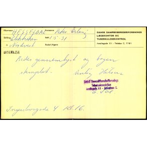 Telegram - Dansk Dampskibsrederforeninge Lgekontor 1931  - Til Kbenhavn