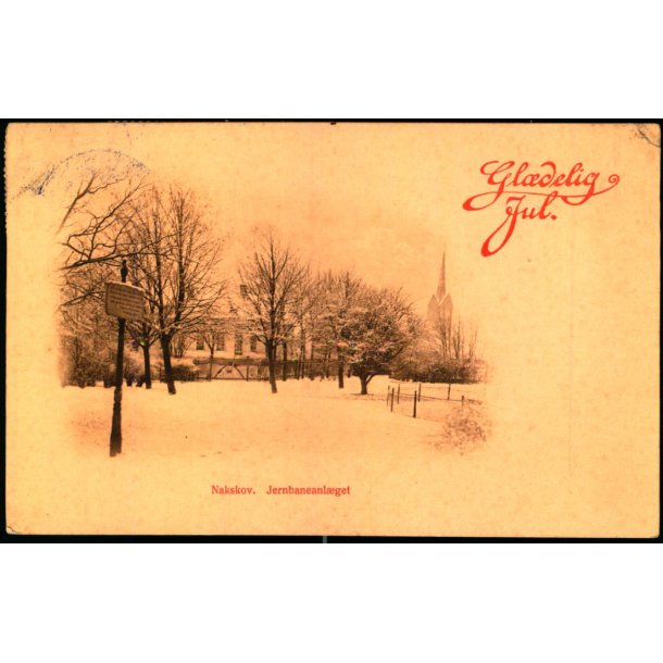 Nakskov - Banegaardsanlget - Gldelig Jul - Ole Wegges Bogh. 40064 - Brugt
