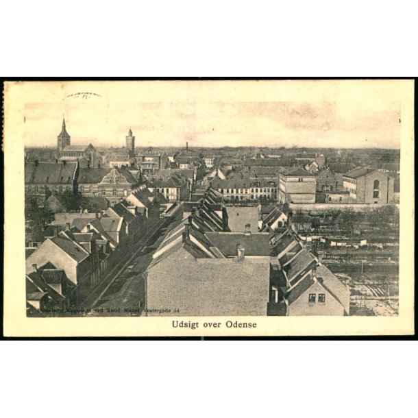 Udsigt over  Odense - Flensborg Margasinet ved Knud M�ller u/n - Brugt