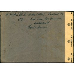 Efterkrigs Censurbrev fra Tyskland  10 - 8 - 46 - Til Nrre-Nebel