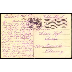 Feldpost - Brussel  14 - 5 -15 - Til Apenrade - Schlesvig  - Billedside : Brssels