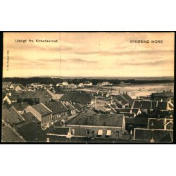 Nyk�bing M. - Udsigt fra Kirketaarnet - C. St. 2250 - Ubrugt