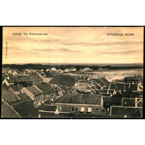 Nyk�bing M. - Udsigt fra Kirketaarnet - C. St. 2250 - Ubrugt