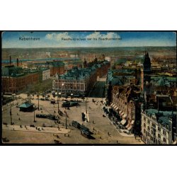 Kbenhavn - Rdhuspladsen set fra Raadhustaarnet - 12004 - Ubrugt - Plet !